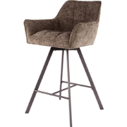 AnLi Style Barstoel raster draaibaar Taupe