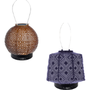 Lumiz Solar Buitenlampionnen Usedom Island Set - Rond Lampion - Lampsh...