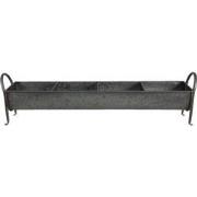 Clayre & Eef Planthouder  72x16x20 cm Grijs Ijzer Rechthoek Bloempot b...