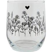 Clayre & Eef Waterglas 300 ml Glas Bloemen