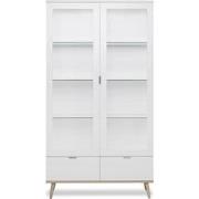 Buffetkast 2 glazen turen 2 laden - H185 cm - Copenhague