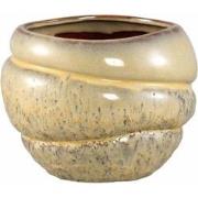 PTMD Bloempot Jordanna - 22x22x16 cm - Keramiek - Geel