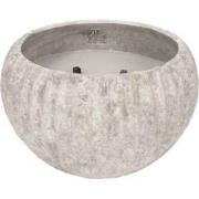 PTMD Kaars Yasmeene - 29x29x18 cm - Cement - Creme
