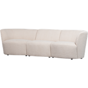 WOOOD Coco 3-Zits Bank - Bouclé - Creme - 70x227x72