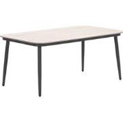 Lounge-diningtafel voor Bologna/Diamo/Teramon - 160x90 cm - zwart