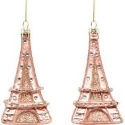 Ornament Paris glas h10 cm