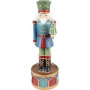 Clayre & Eef Kandelaar Notenkraker 24 cm Blauw Groen Kunststof Kaarsen...