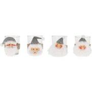 Tealightholder Santa Zilver