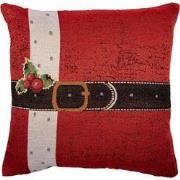 Clayre & Eef Kussenhoes 44x44 cm Rood Polyester Katoen Vierkant Kerstm...