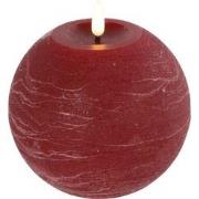 Ledkaars Lyon ro 12x12x12 cm rood