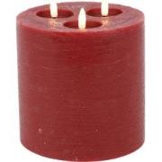 Ledkaars Lyon ro 15x15x17 cm rood