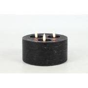 Ledkaars Lyon ro 15x15x10 cm zwart