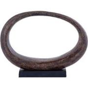 PTMD Deco Object Rhubie - 37x9x27 cm - Aluminium - Bruin