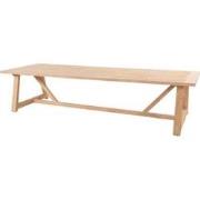 Noah low dining tafelblad brushed teak 300 x 100 cm Taste