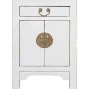 Fine Asianliving Chinees Nachtkastje Sneeuw Wit - Orientique Collectie