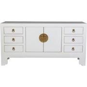 Fine Asianliving Chinese TV Kast Sneeuw Wit - Orientique Collectie