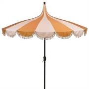 Edelman Rissy parasol bruin - Ø220 x 238 cm