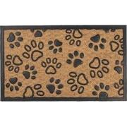 Clayre & Eef Deurmat  75x45 cm Bruin Zwart Kokosvezel Rubber Rechthoek...
