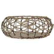 Clayre & Eef Opbergmand  Ø 39x15 cm Bruin Rotan Rond Mand