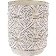 Clayre & Eef Bloempot  Ø 14x18 cm Grijs Steen Bloempot binnen