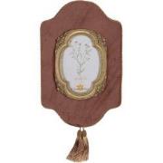 Clayre & Eef Fotolijst  10x15 cm Roze Goudkleurig Kunststof Glas Wandd...