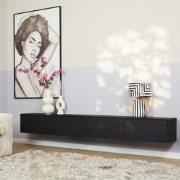Starfurn Zwevend tv meubel Vision Black | 240 cm