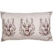 Clayre & Eef Kussenhoes 30x50 cm Beige Polyester Hert Sierkussenhoes