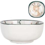 Clayre & Eef Kom 125 ml Beige Bruin Keramiek Hert