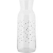 Clayre & Eef Karaf 1000 ml Transparant Glas Hartjes