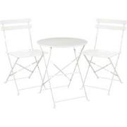 Mica Decorations Tuinsets Laurence - 60x60x71 cm - Ijzer - Wit