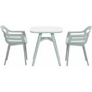 Garden Impressions Sunny balkonset 3-delig - Hareno tuintafel 71x71 cm...