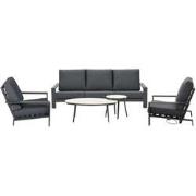 Garden Impressions Coba stoel-bank loungeset 5 delig - 2 Lucas bijzett...