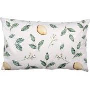 Clayre & Eef Kussenhoes 30x50 cm Beige Polyester Rechthoek Citroenen