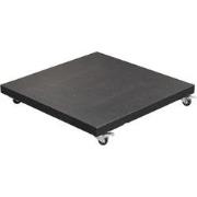 Special Hawaii granieten parasolvoet- 90kg-zwart gepolijst-verrijdbaar