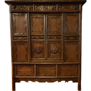 Fine Asianliving Antieke Chinese Kast Handgesneden B150xD60xH176cm