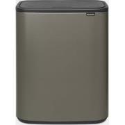 Bo Touch Bin, met 1 binnenemmer, 60 liter - Platinum