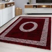 Plus Vloerkleed - Laagpolig Tapijt Woonkamer - Rood / Wit- 120x170 CM
