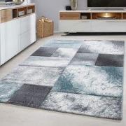 Hawaii Modern Vloerkleed Blauw / Grijs - Laagpolig Tapijt- 200x290 CM