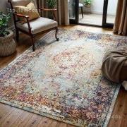 Tapijtenloods Picasso Keshan Vintage Vloerkleed Multi / Beige Laagpoli...