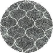 Tapijtenloods Opera Soft Shaggy Rond Hoogpolig Vloerkleed Grijs- 200 C...