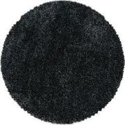 Tapijtenloods Pearl Soft Rond Hoogpolig Vloerkleed Antraciet- 200 CM R...