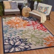 Floral Outdoor - Buitenkleed Tuin - Weerbestendig Vloerkleed - Multi- ...