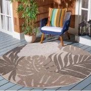 Floral Outdoor - Buitenkleed Tuin - Rond - Weerbestendig Vloerkleed - ...