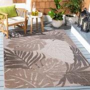 Floral Outdoor - Buitenkleed Tuin - Weerbestendig Vloerkleed - Beige- ...