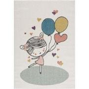 Tapijtenloods Vloerkleed Laagpolig Anime Kids Creme- 140x200 CM