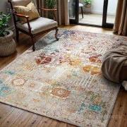 Tapijtenloods Picasso Feraghan Vintage Vloerkleed Multi / Beige Laagpo...