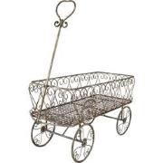 Clayre & Eef Tuindecoratie  76x32x88 cm Bruin Grijs Metaal Plantenhoud...