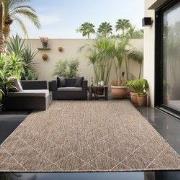 Skanda Home Buitenkleed - In & Outdoor - Geruit Design - Beige - Vloer...