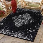 Sunny Outdoor - Tuin Buitenkleed - Vintage - Zwart - Vloerkleed voor T...