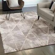 Harmony Mystic - Modern Abstract Vloerkleed - Laagpolig - Beige- 120x1...